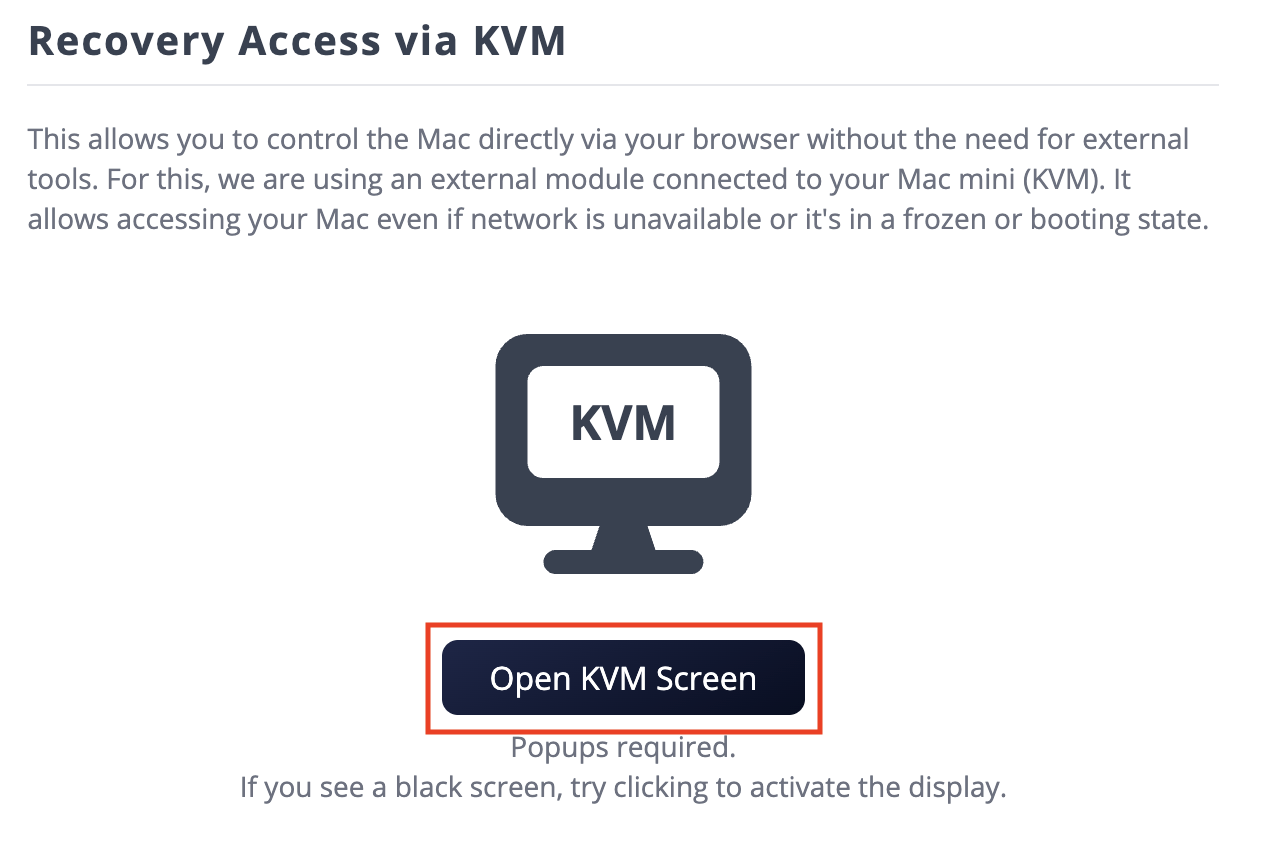 KVM Access